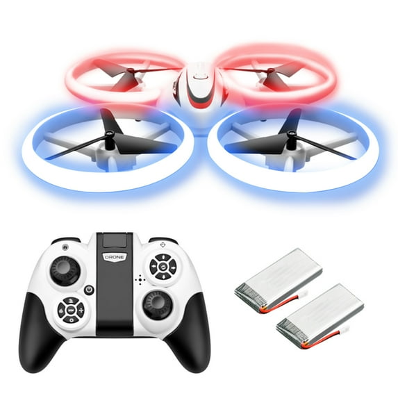 Mini Drone for Kids & Beginners - LED Drone RC Nano Pocket Quadcopter - Easy to Fly for Boys & Girls | Auto Hovering | 3D Flips | One Key Return | Long Flight Time & Long Control Range