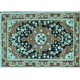 thumbnail image 1 of Ahgly Company Indoor Rectangle Persian Light Blue Traditional Area Rugs, 5' x 8', 1 of 4