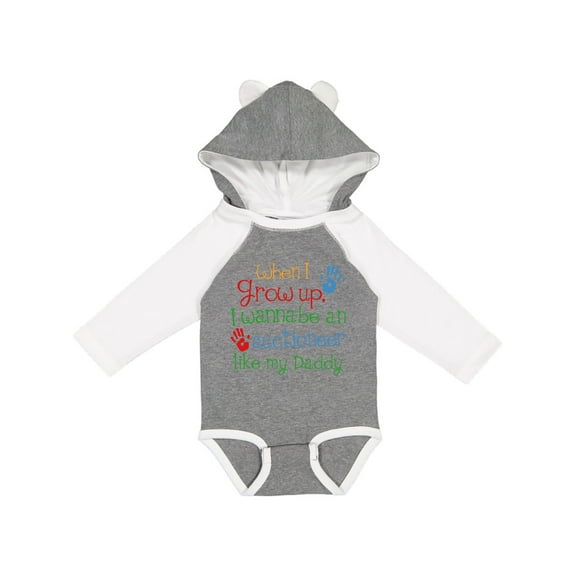 Inktastic Auctioneer like Daddy Boys or Girls Long Sleeve Baby Bodysuit