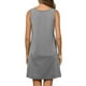 thumbnail image 5 of Vestidos de Verano de Algodón Casual para las Mujeres sin Mangas Mini Vestido de Sol, Cuello Tripulado Tanque Suelto Corto de Playa, 5 of 9
