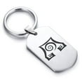 thumbnail image 1 of Stainless Steel Earth Element Dog Tag Keychain Circle Ring, 1 of 2