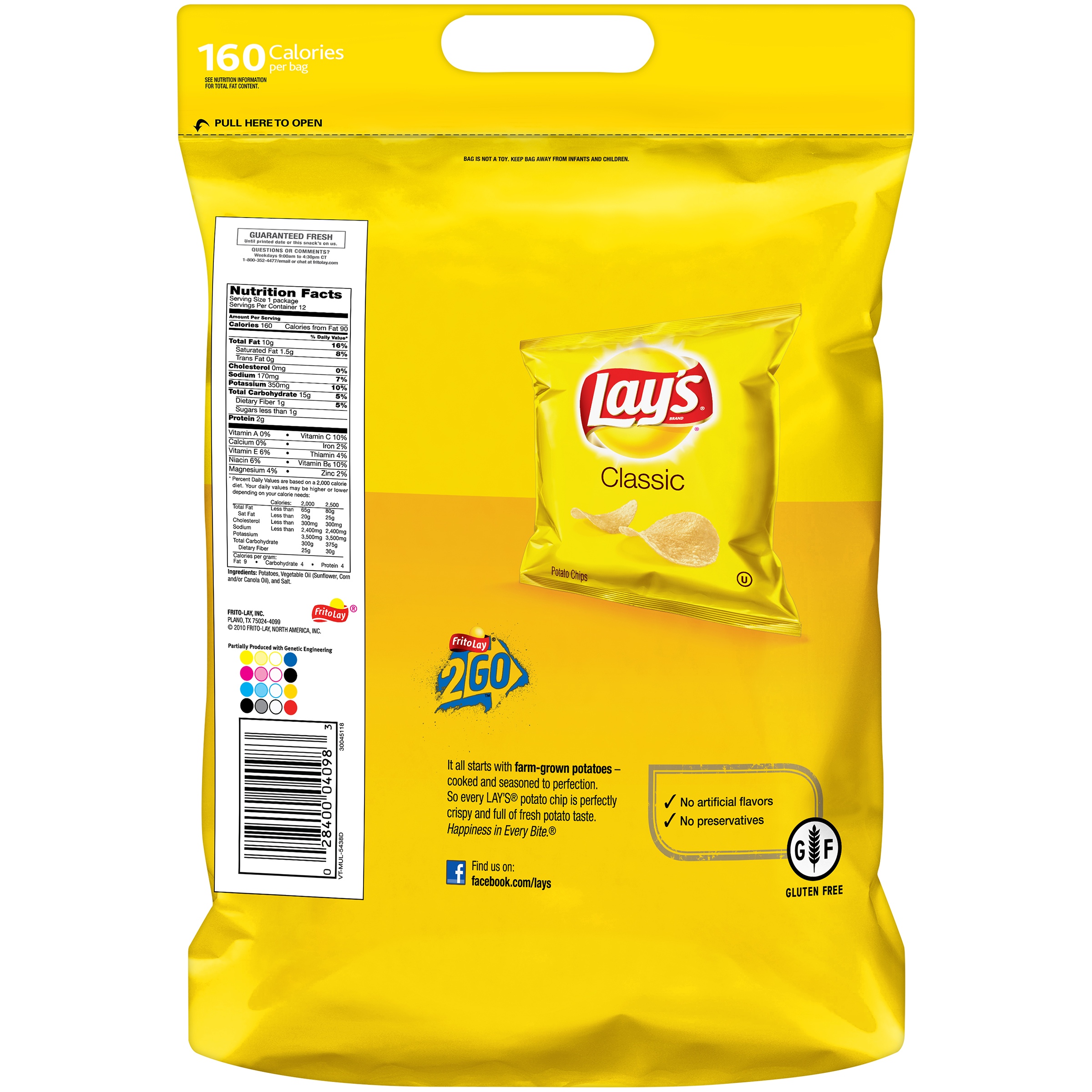 Lay's Classic Potato Chips, 12 count, 1 oz Bags - image 2 of 5