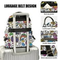 thumbnail image 3 of FORMRS Mini Backpack Purse for Women Travel Daypack Casual Shoulder Bag, White Doodle Pattern, 3 of 7