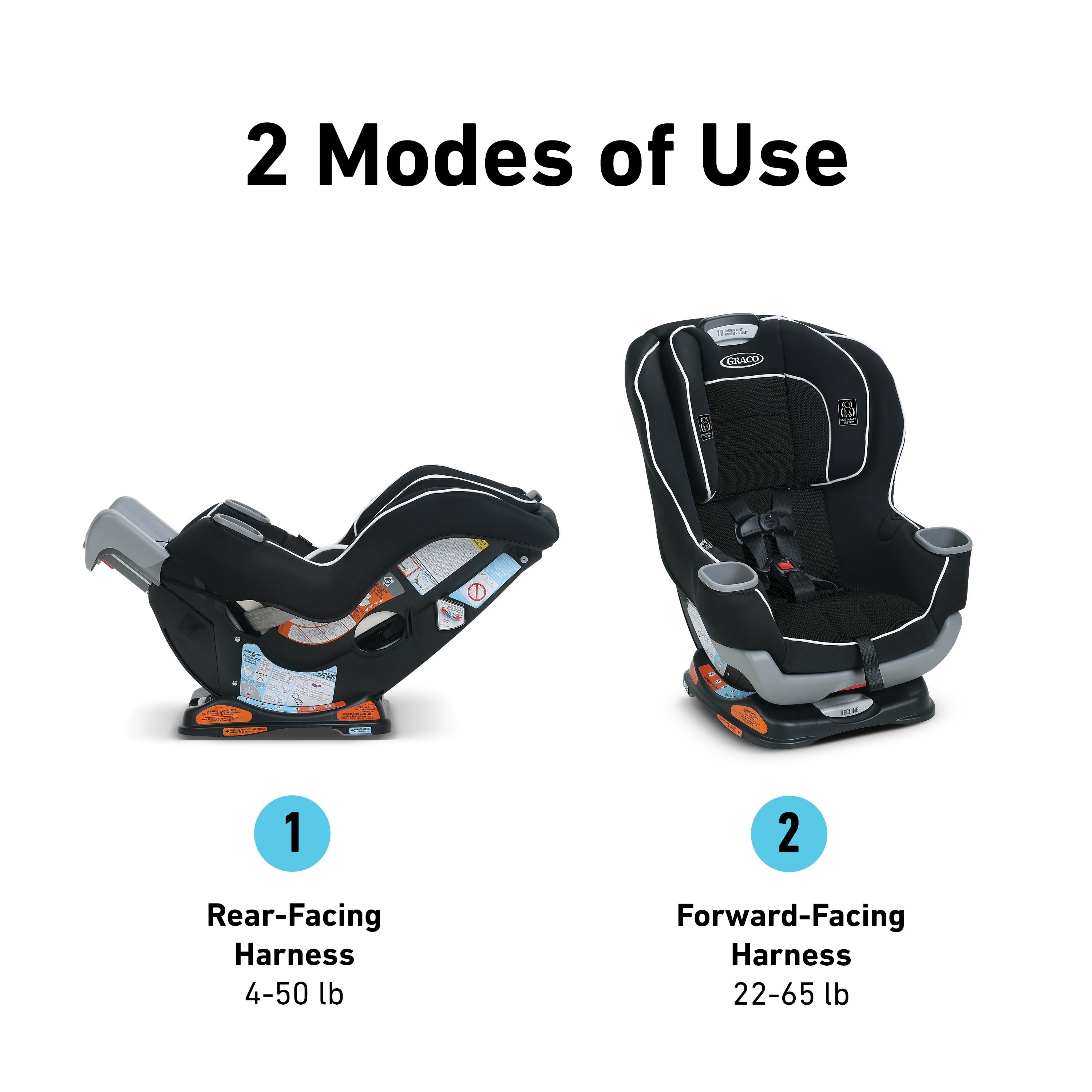 Graco Extend2Fit Convertible Car Seat Ride Rear Facing Longer Valor Walmart