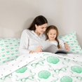 thumbnail image 4 of Manfei Green Ocean Shell Twin Comforter Sets,Kawaii Bowtie Bedding Set,Reversible,2-Piece,1 Comforter and 1 Pillowcase, 4 of 7