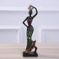 thumbnail image 2 of Resin African Beauty Girl Statue Ethnic Style Home Decoration Creative Crafts, 2 of 2