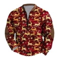 thumbnail image 2 of Fnnxeal Mens T-Shirts, Print Long Sleeve Fall Winter Christmas Shirt for Men Multicolor, 2 of 3