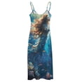 thumbnail image 5 of Mermaid Glitter Fish Scale Girls Sleeveless Dress Woman Fashion Long Dresses Women's Summer Suit Dress Summer 2025 Women, 5 of 7