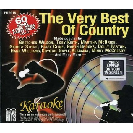 The Very Best of Country Karaoke CDG 4 Disc Set 60 (Best Wii Karaoke Reviews)