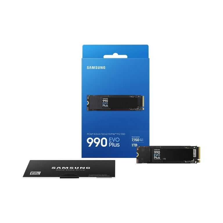SAMSUNG 990 EVO PLUS SSD 1TB, PCIe Gen 4x4 | Gen 5x2 M.2 2280, Speeds Up-to 7,150 MB/s, Upgrade Storage for PC/Laptops, HMB Technology and Intelligent SAMSUNG 990 EVO PLUS SSD 1TB, PCIe Gen 4x4 | Gen 5x2 M.2 2280, Speeds Up-to 7,150 MB/s, Upgrade Storage for PC/Laptops, HMB Technology and Intelligent