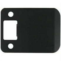 Round Corner Extended Lip Strike Plate, 2-1/4" x 2-1/2", (3" Overall Length), Oil-Rubbed Bronze by Stone Harbor Hardware