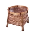 thumbnail image 1 of Shisuyan Creative Bamboo Woven Storage Basket Practical Flower Basket Sundries Organizer, 1 of 9