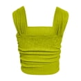 thumbnail image 3 of Timegard Débardeurs de Sortie pour Femmes Sans Manches Ajusté Froncé Confortable Décontracté Court Blouse Camis, 3 of 3