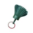 thumbnail image 1 of kurtrusly Keychain Decorative Keyring Leather Pendant Tassel Handmade Handicraft Key Chain Hanging Decoration Holder Purse Wallet Dark Green, 1 of 6