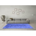 thumbnail image 3 of Ahgly Company Indoor Square Persian Blue Bohemian Area Rugs, 3' Square, 3 of 4