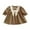 Khaki, variant on ShomPort Infant Toddler Kids Girl Cotton Dress Fall Long Sleeve A-Line Dress Casual Clothes