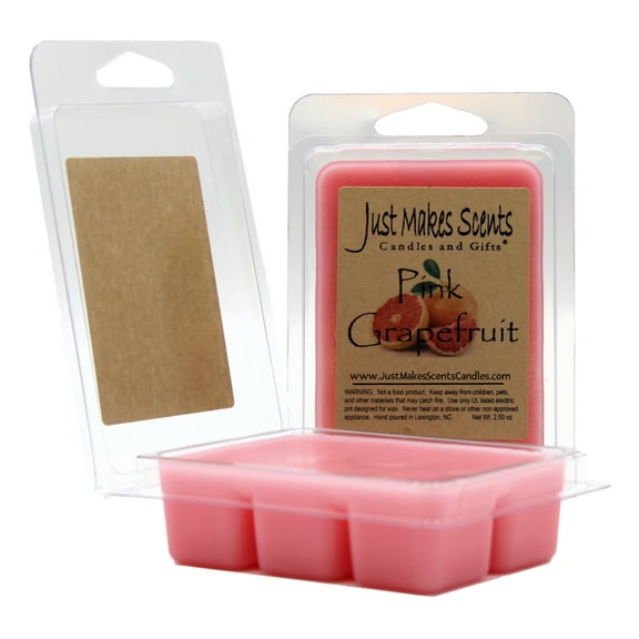 Pink Grapefruit 2-Pack Homemade Soy Wax Melts _ Just Makes Scents Candles & Gifts