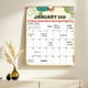 thumbnail image 1 of 2026 Wall Calendar 11.6" x 14.56" Vertical Monthly Planner, Jan-Dec, Large Ruled Blocks, Twin-Wire Hanging, Thick 120g Paper, Notes Section, Decorative Designs, 1 of 3