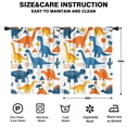 thumbnail image 2 of Blackout Kids Curtains,Cute Dinosaur Pattern Childrens Insulated Curtains Set Of 2,Bedroom Essentials,Toddler Room Decor 42x54in(106x137cm), 2 of 4