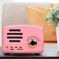 thumbnail image 2 of Vintage Bluetooth Speaker Multifunction Innovative Plug in Card Strong Bass Retro Wireless Speaker for Outdoor Travel Home Pink, 2 of 4