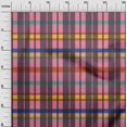 thumbnail image 2 of oneOone Cotton Silk Medium Pink Fabric Madras Check Sewing Fabric By The Yard Printed Diy Clothing Sewing Supplies 42 Inches Wide, 2 of 4