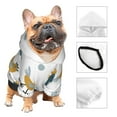 thumbnail image 3 of Honeii Farm Roosters Print Small Dog Hoodies Pet Hooded Sweatshirts Fall Winter Puppy Cat Sweaters Warm Clothes for Small Dogs Outfits Costume-Medium, 3 of 7