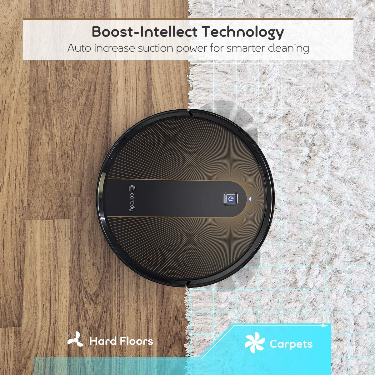 Coredy R750 Robot Vacuum Cleaner Compatible With Alexa Mopping System Boost Intellect Virtual Boundary Supported 2000pa Suction Super Thin Upgraded Robotic Vacuums Cleans Hard Floor To Carpet Walmart Com Walmart Com