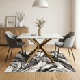 thumbnail image 3 of ODIKA 5'x7' Washable Area Rug Abstract Fluid Motif Contemporary Lines Veined Streaks Swirl Flowing Dynamic for Small Living Room, Bedroom, Easy Care, Non-Shedding, Pet Friendly, 3 of 7