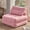 Pink, variant on LAKPS Convertible Floor Sofa Bed, Corduroy Modular Lounge Chair with Backrest & Pillow, Folding Tatami Sofa Sleeper for Living Room, Bedroom, Dorm, Blue