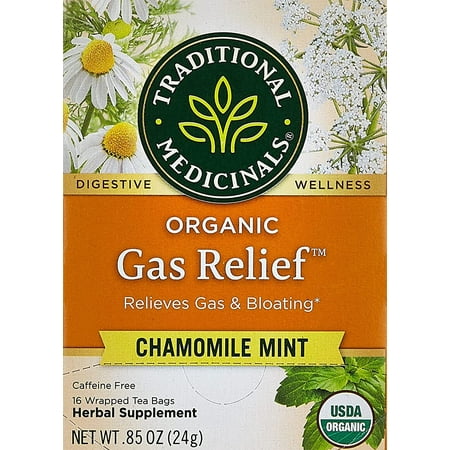 Traditional Medicinals, Tea Organic Gas Relief, 16 Bags