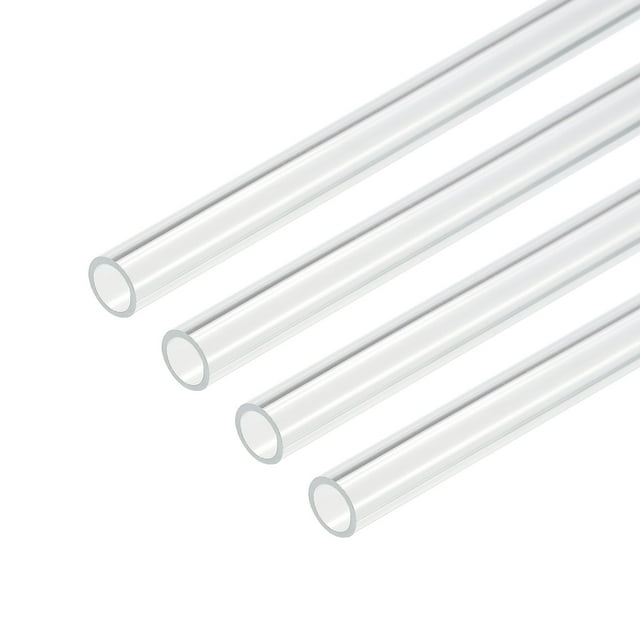 Unique Bargains Tube Acrylique Rigide Rond Transparent 6mm ID 8mm OD 10 Pieds pour Lampes et Lanternes, Système de Refroidissement par Eau 4 Pcs