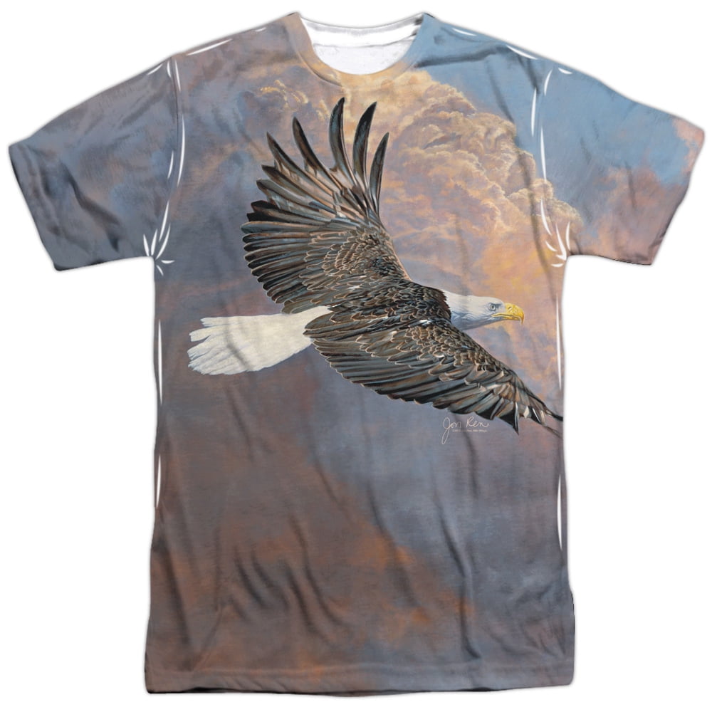 Wild Wings Habitats Bald Eagle Rebuilding America Adult 2-Sided Print T-Shirt 