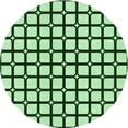 thumbnail image 1 of Ahgly Tapis Rond Lavable en Machine Intérieur Transitionnel Vert Menthe, 6 Pieds Rond, 1 of 7