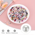thumbnail image 4 of Uxcell 800 Pcs Faux Pearl for Crafting 0.12''-0.31'' No Hole ABS Round Pearls for Vase Fillers White, 4 of 6