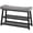 Gray + Black, variant on Shoe Bench, 3-Tier Shoe Rack, Entryway Bench with Storage and Cushion, for Hallway, Foyer, Bedroom, Black HX02BB