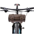 thumbnail image 4 of WRISTBIQUE Bolsa Para Manillar De Motocicleta En Cuero Marrón Con Y Cómodo, 4 of 6