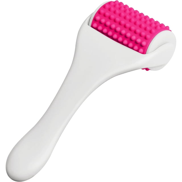 Rodillo muscular portátil de silicona para masaje de tejido profundo, masajeador manual de celulitis para aliviar la fascia, cuello, brazos, piernas y espalda.