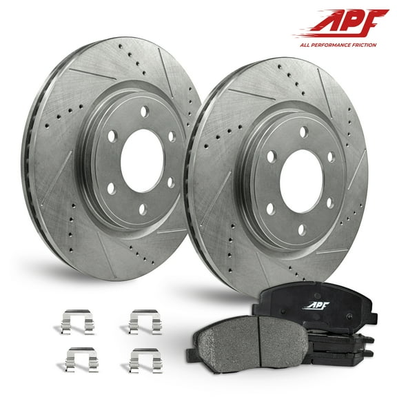 Front Drill/Slot Brake Rotors   Ceramic Pads for Toyota 4Runner 2010-2020