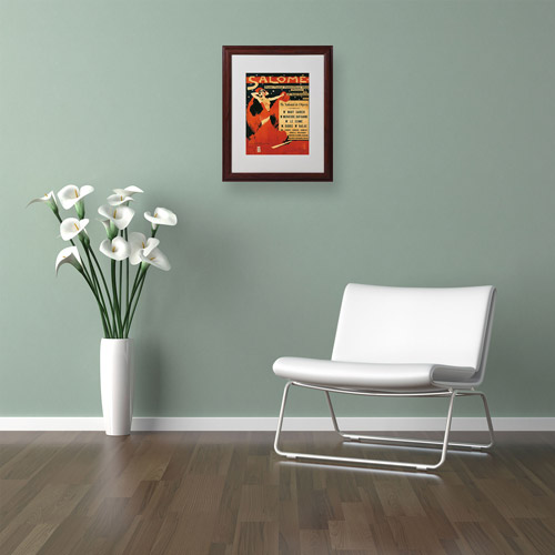 Trademark Fine Art "Poster of Opera Salome" Canvas Art by Richard Strauss, Wood Frame