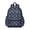 Bigfoot Blue Pattern, variant on Bigfoot and Campfire Black Pattern Cute School Backpack with Padded Back and Adjustable Shoulder Straps 13.4"x11"x4.7"