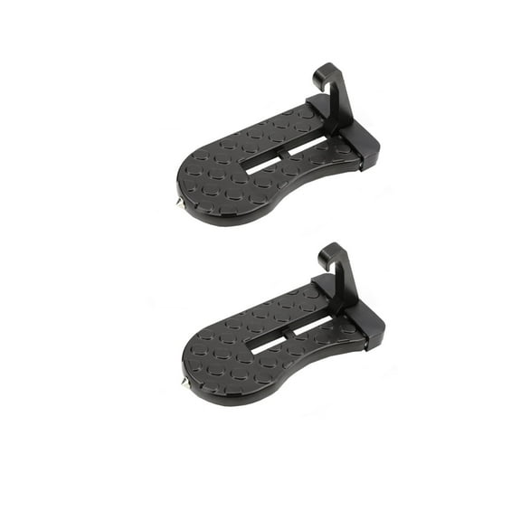 2 Pack Car Door Step with Glass Breaker Safety Hammer & Roof Rack Access,Car Automotive Foldable Roof Rack Door Step - Fits Most Car, for SUV and Truck, Max Load 400 lbs(15.7*7.8)