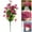 Hot Pink, variant on Clearance Artificial flowers under $1,18 Bundles Artificial Flowers Outdoor Flowers Garden Window Box Porch Home Decor (Rosy Red)