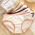 thumbnail image 4 of Ladies Panties Korean Girl Pure Color Panty Breathable Mid-waist Buttocks Cute Large Size Briefs Simple Women Underwearpangjing, 4 of 4