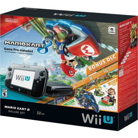 Refurbished Nintendo WUPSKAGP Wii U Mario Kart 8 Console Deluxe Set