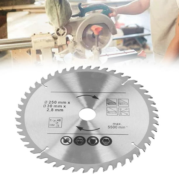 250mm Saw Blade Standard Size Metal Cutting Blade Cemented Carbide Incisive Edges With 3PCS Washers For Woodworking 250X48TX30