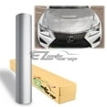 thumbnail image 2 of EZAUTOWRAP 7D Carbon Fiber Silver High Gloss Vinyl Wrap Bubble Free Air Release Decal 6D, 2 of 8