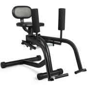 Leikefitness Hip Abductor and Thigh Exercise Machine, Compact Glute Trainer with Resistance Band, Adjustable 360-Degree Leg Pads for Home Gym Workouts
