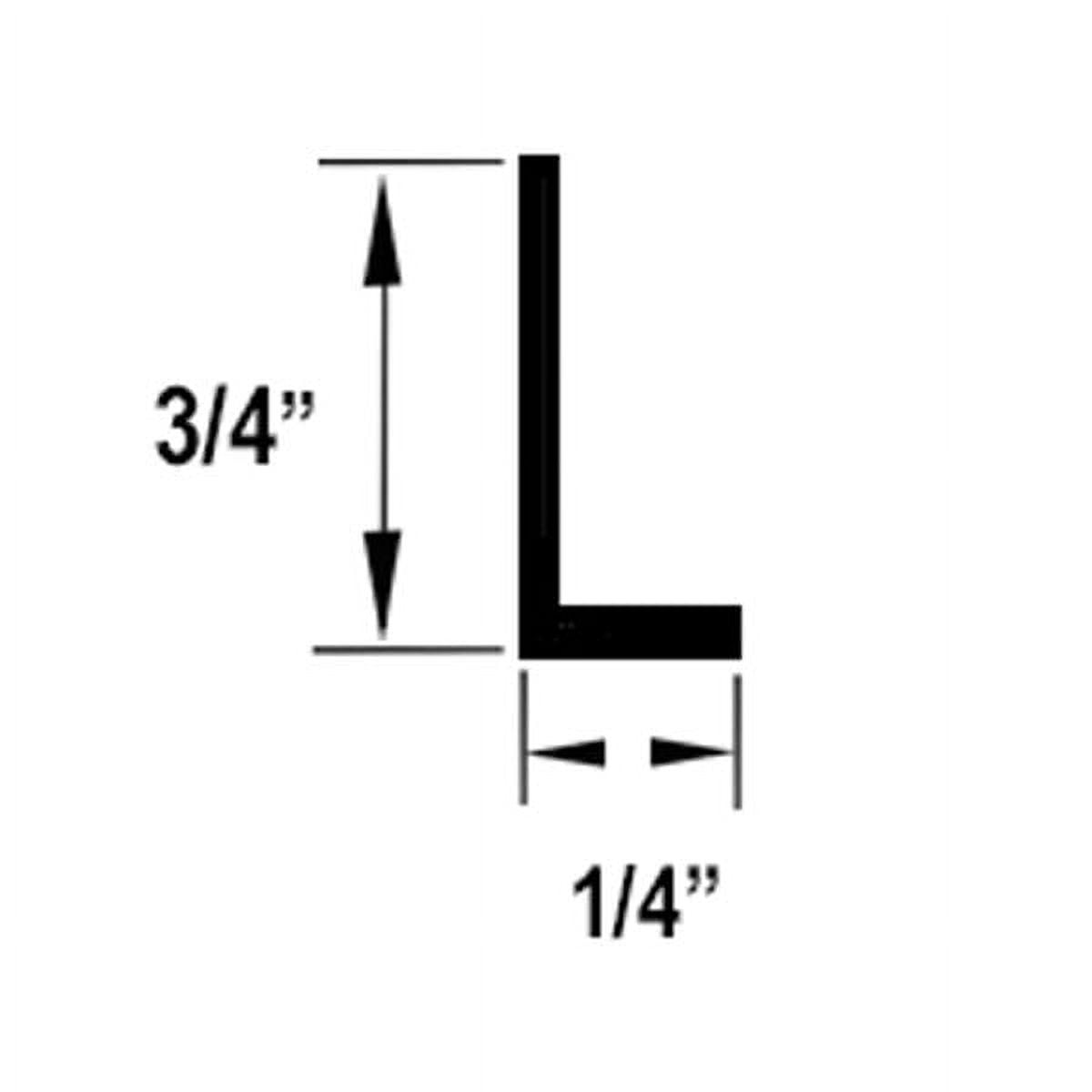 Gordon Glass Clear Vinyl L-shape Seal with Pre-applied Tape for Frameless Shower Doors - 73" long