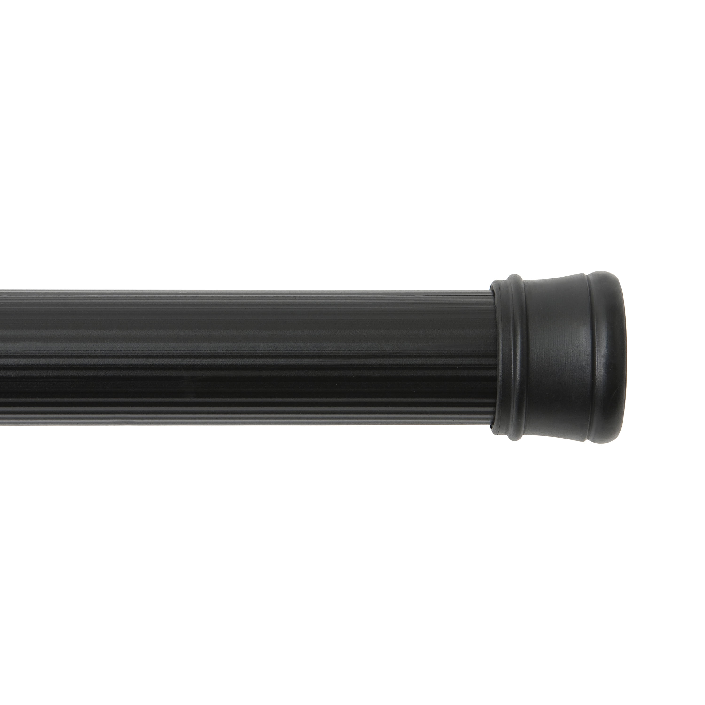 (2 pack) Kenney Twist & Fit No Tools Rust-Resistant Coated Steel Adjustable Spring Tension Utility Rod, 42-72", Black