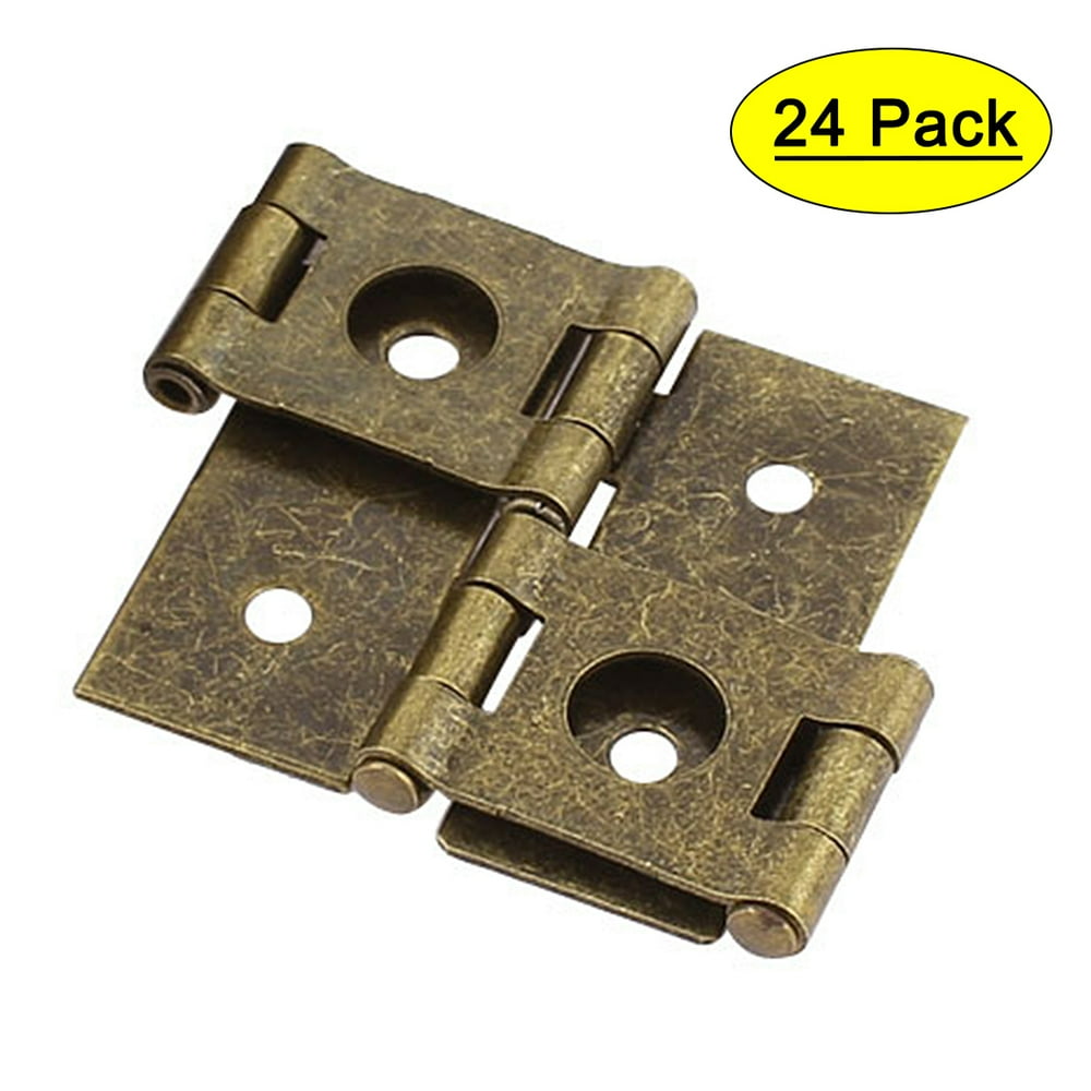 Uxcell 46mmx54mm Retro Style Double Acting Folding Screen Hinge Bronze